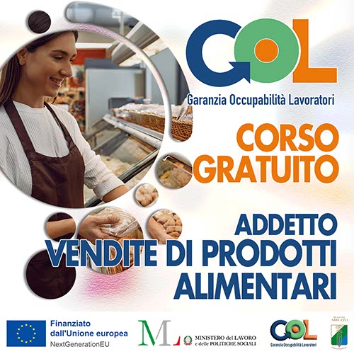 Corsi GOL Addetto alle vendite prodotti alimentari
