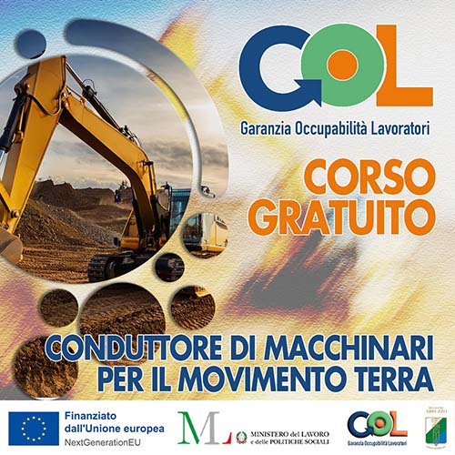 Corsi GOL Conduttore di macchinari per il movimento terra
