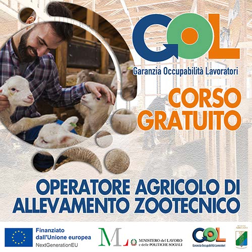Corsi GOL Operatore agricolo di allevamento zootecnico